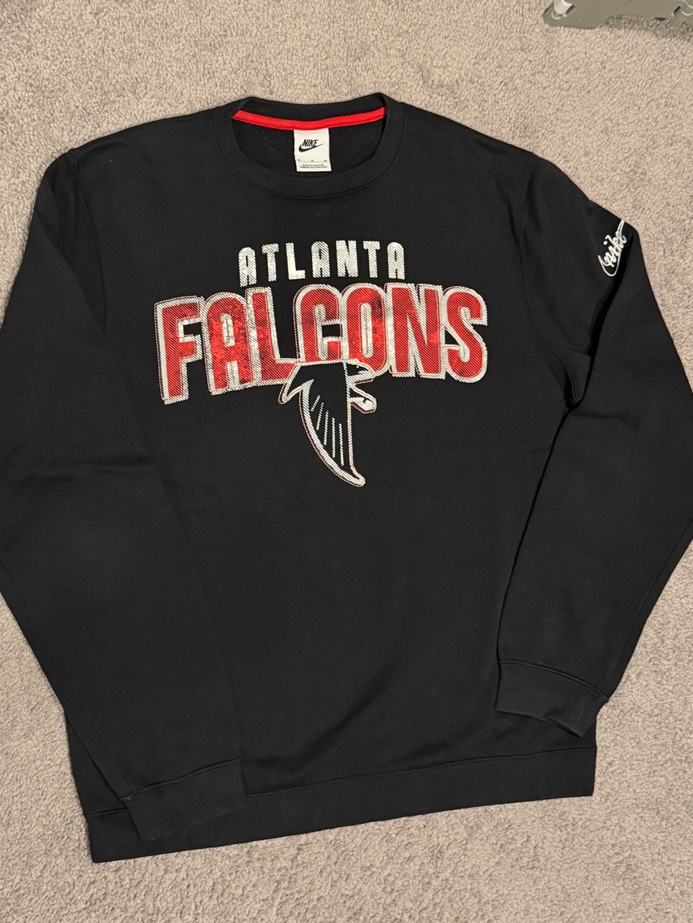 Atlanta Falcons NFL Nike Throwback Crewneck Sweater - Size Medium NWOT